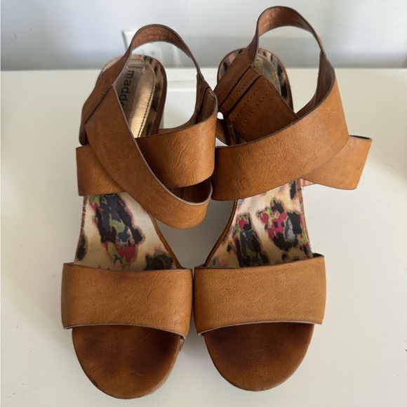 Madden Girl Strap Wedge Heels - Picture 1 of 5